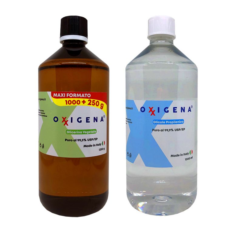 Glicerina Vegetale 1000 ml + Glicole Propilenico 1000 ml
