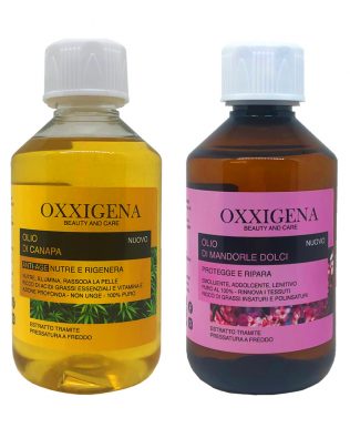 Oxxigena - olio di mandorle dolci e olio di canapa